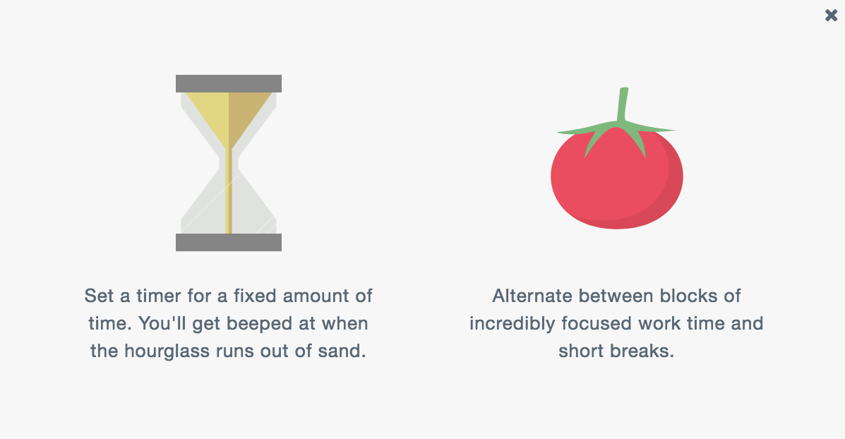Sand timer and Tomato timer
