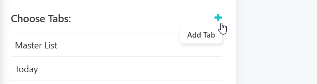 Adding a custom tab to the planning sidebar