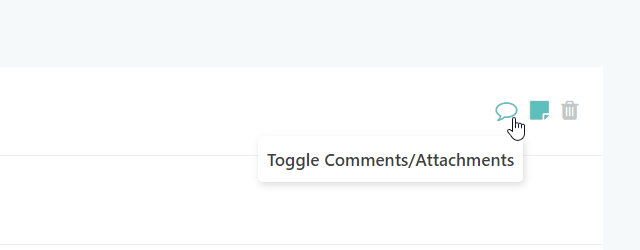 Writing comment for a task that was shared with you