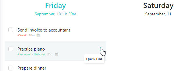 Using the Quick Edit to acces the right-click menu