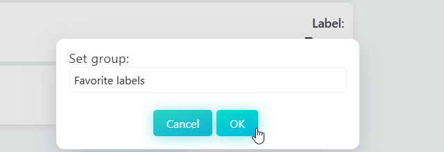Creating a new sidebar group
