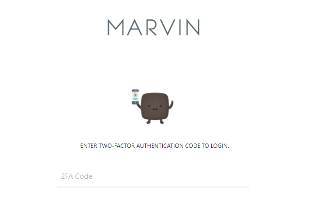 Entering 2FA code