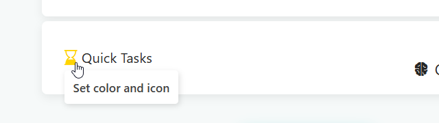 Changing color and icon of a sidebar item