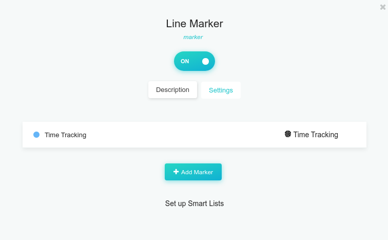 Line Marker strategy settings