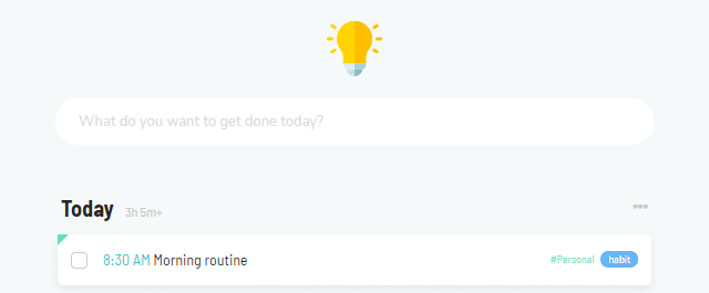 Big suggestion buttons