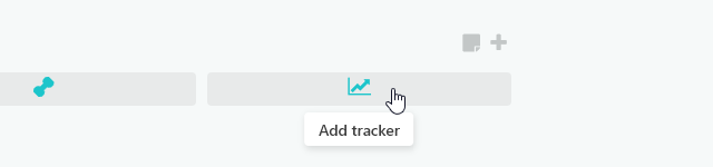 Adding a new tracker in a goal
