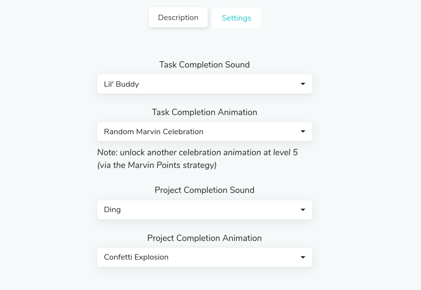 Task and project completion sounds