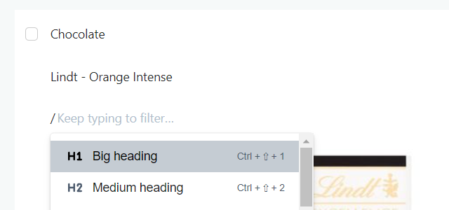 Editing a note of a shared task