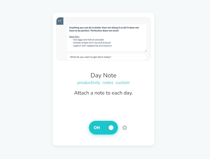 Day Note strategy 