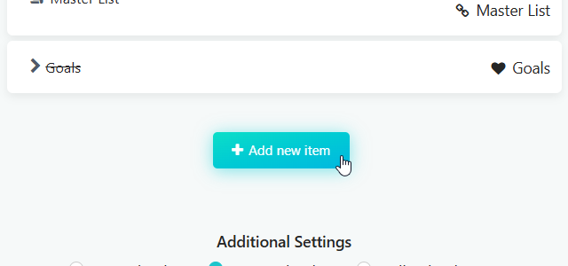 Adding a new item to the sidebar