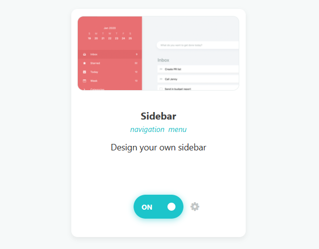 Sidebar strategy card