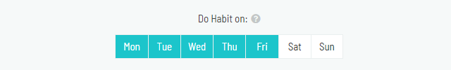 Do Habit on option for Habits