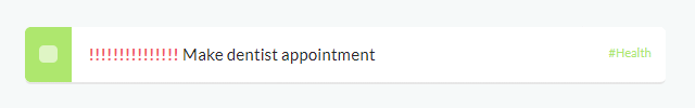Showing differences between procrastination count display settings
