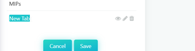 Renaming a custom tab