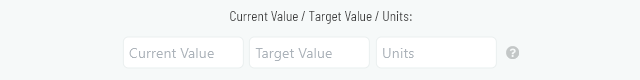 Setting the current and target value